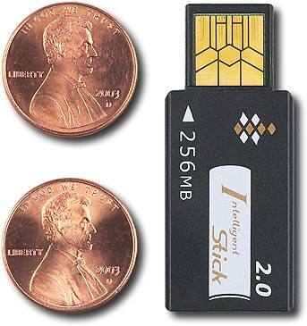 Front Standard. PQI - 256MB I-Stick USB 2.0 Flash Drive with Holder.