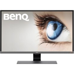 BenQ - EW3270U 32" HDR LED 4K UHD FreeSync Monitor (DisplayPort, HDMI) - Metallic Gray - Front_Zoom