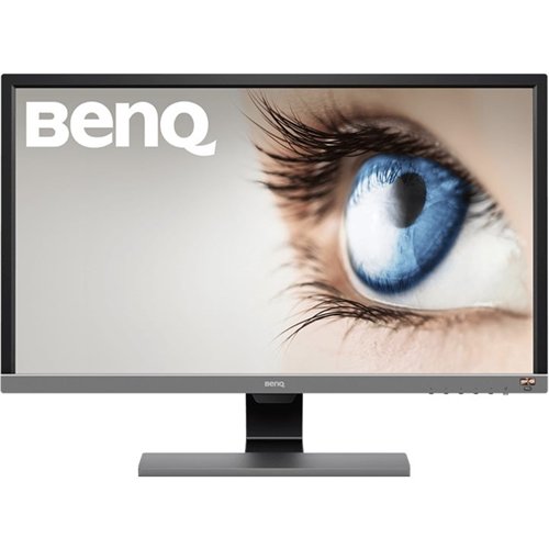 Front Zoom. BenQ - EL2870U 27.9" HDR LED 4K UHD FreeSync Monitor (DisplayPort, HDMI) - Metallic Gray.