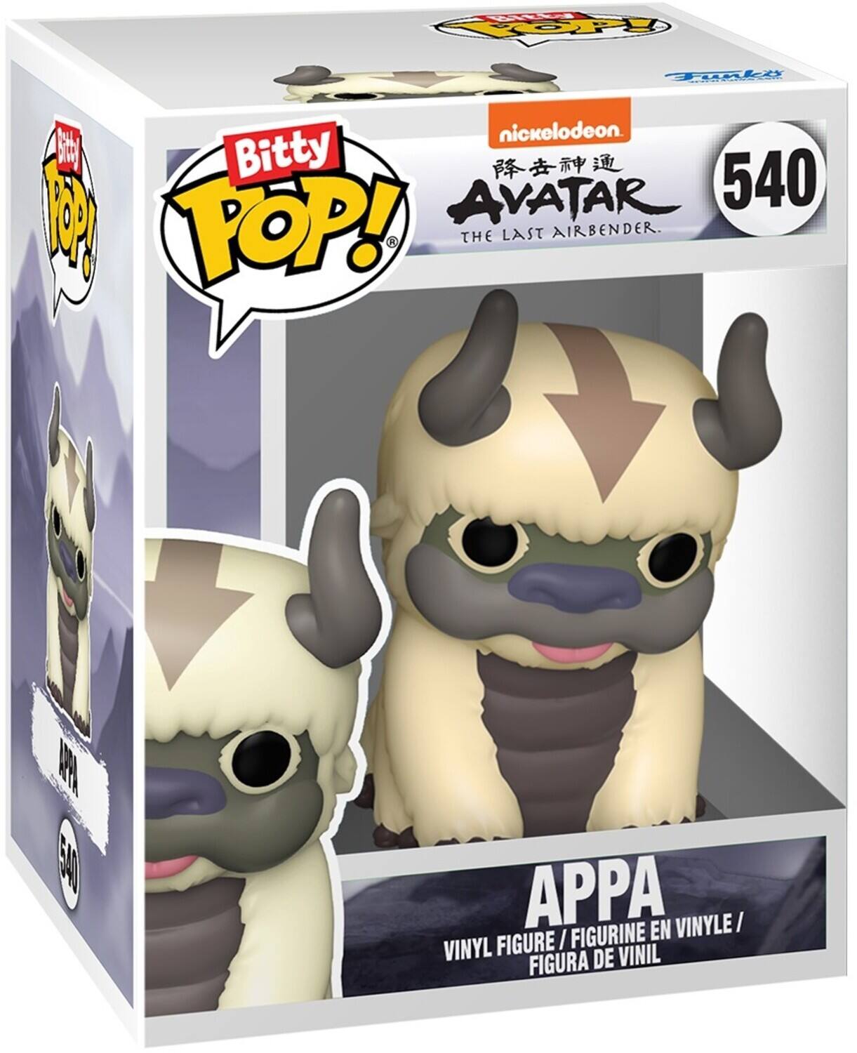 W RO Tgli nickelodeon 6 Bitty  AVATAR 540 1 POP! THE LAST AIRBENDER. YAN EA APPA EN VINYLE/ I VINYL FIGURE / FIGURINE FIGURE I FIGURINE FIGURA DE VINIL