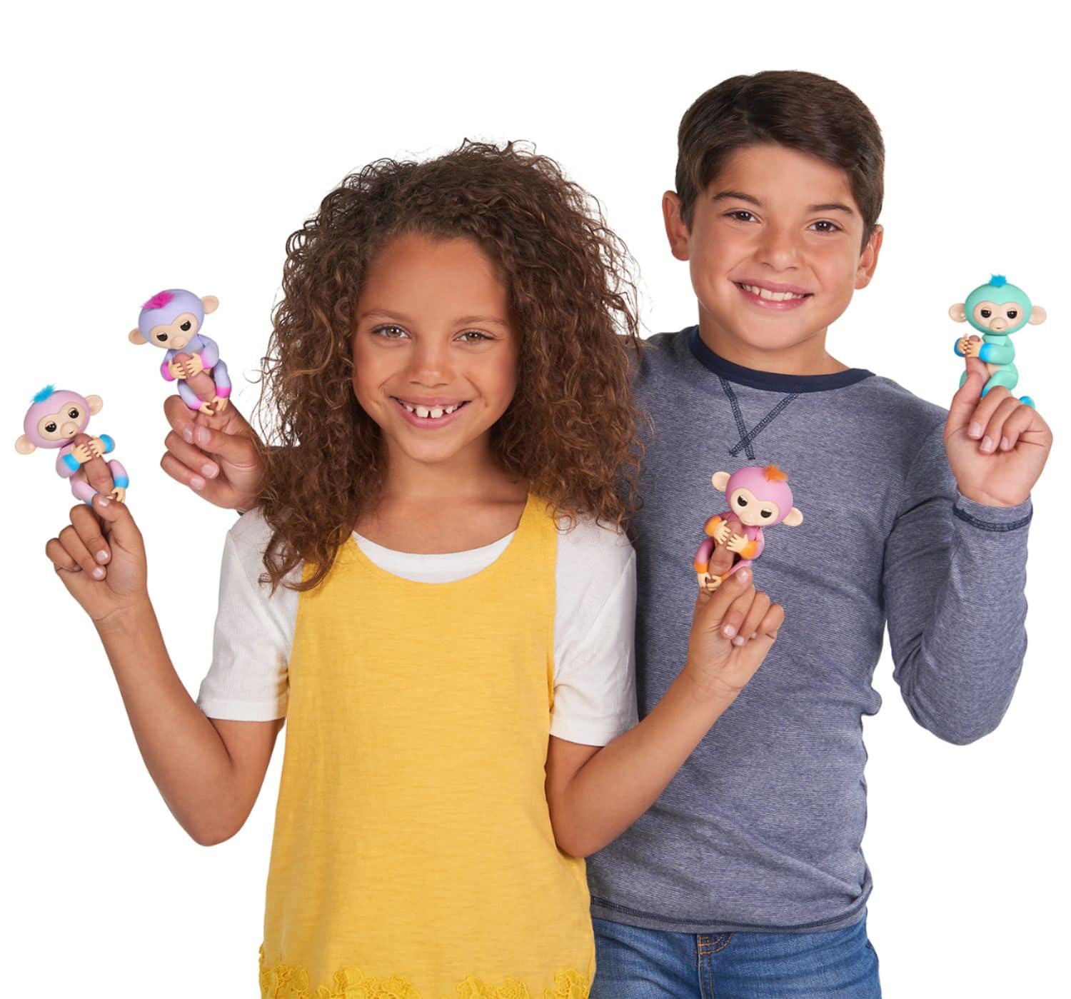 Alt View 15. WowWee - Fingerlings Baby Monkey Charlie - Blue & Green.