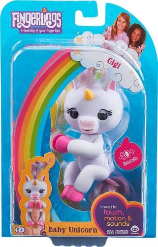  WowWee - Fingerlings Baby Unicorn Gigi - White