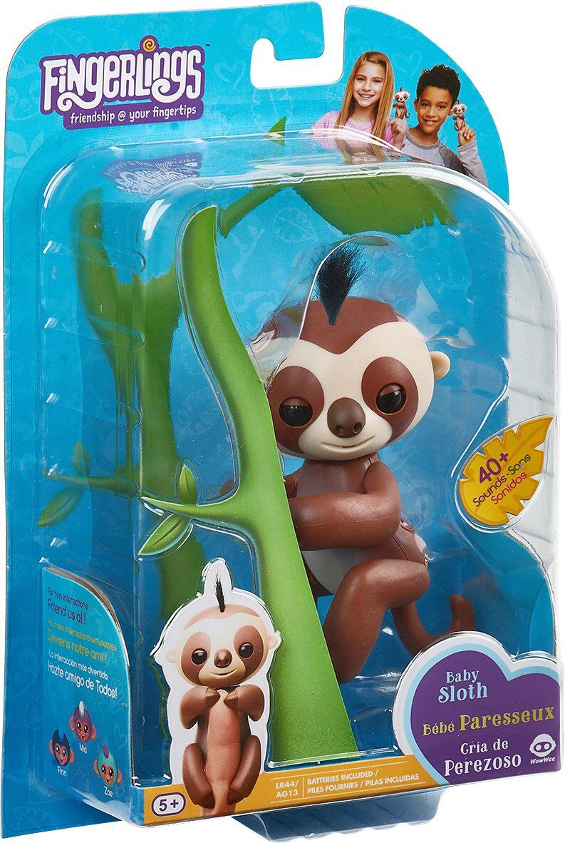 Best Buy WowWee Fingerlings Baby Sloth Kingsley Brown 3751