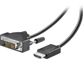 Insignia™ - 6' DVI-D-to-HDMI Cable - Black - Front_Zoom