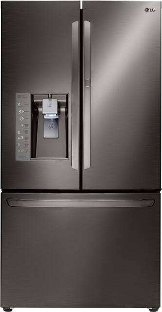 Lg 29 6 Cu Ft French Door In Door Smart Wi Fi Enabled Refrigerator Black Stainless Steel Lfxs30766d Best Buy