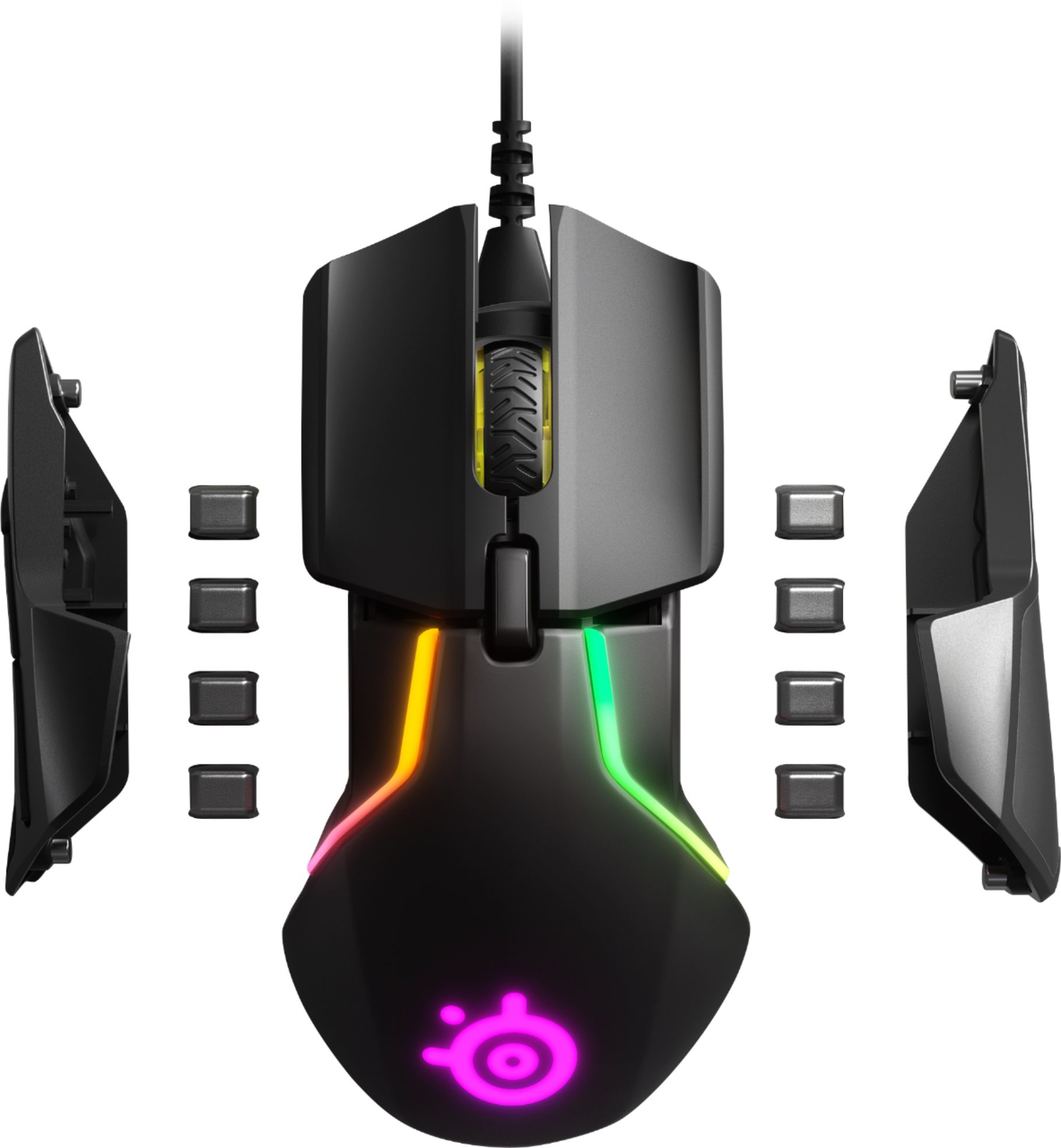 invade Brown Mortal SteelSeries Rival 600 Wired Optical Gaming Mouse with RGB Lighting Black  62446 - Best Buy
