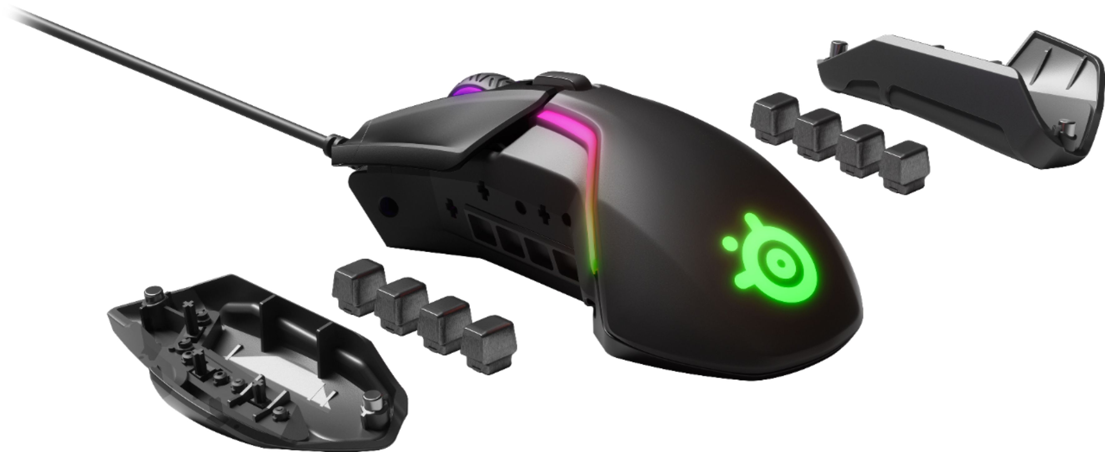 buket bekræft venligst identifikation Best Buy: SteelSeries Rival 600 Wired Optical Gaming Mouse with RGB  Lighting Black 62446