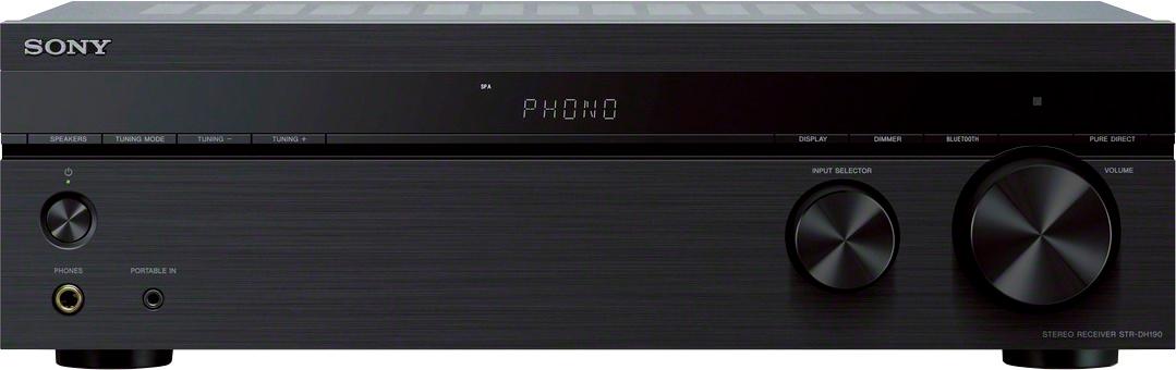 Ik was verrast Pasen Opstand Sony STRDH190- 2-Ch. Stereo Receiver with Bluetooth & Phono Input for  Turntables Black STRDH190 - Best Buy