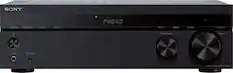 Front. Sony - STRDH190- 2-Ch. Stereo Receiver with Bluetooth & Phono Input for Turntables - Black.