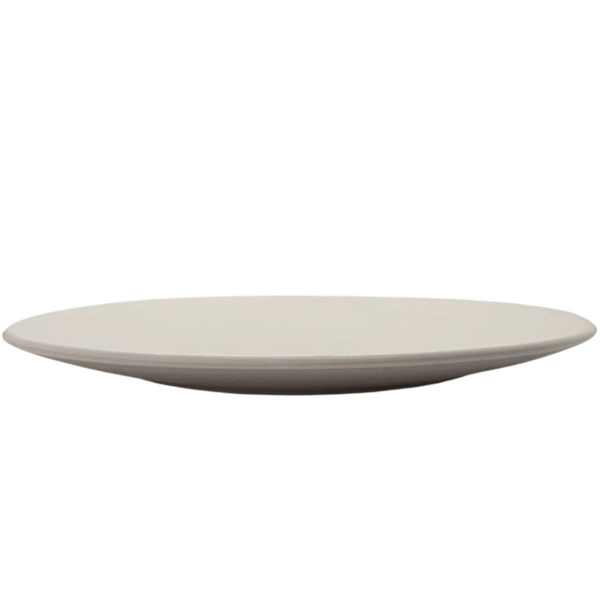 Angle. Zulay Kitchen - Zulay Kitchen Contour Dinner Plate - Set of 4 - Beige.