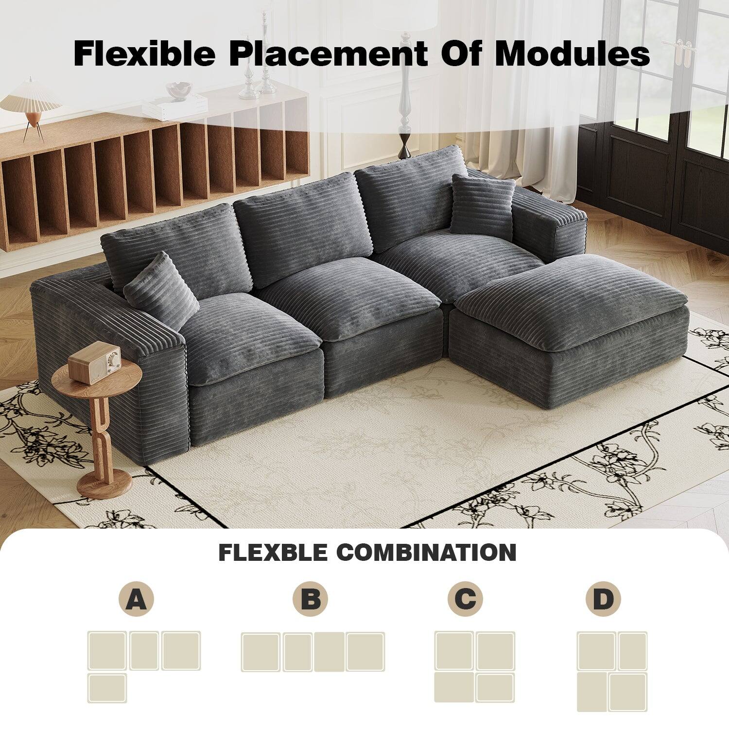 Flexible Placement Of Modules

FLEXIBLE COMBINATION

A

B

C

D