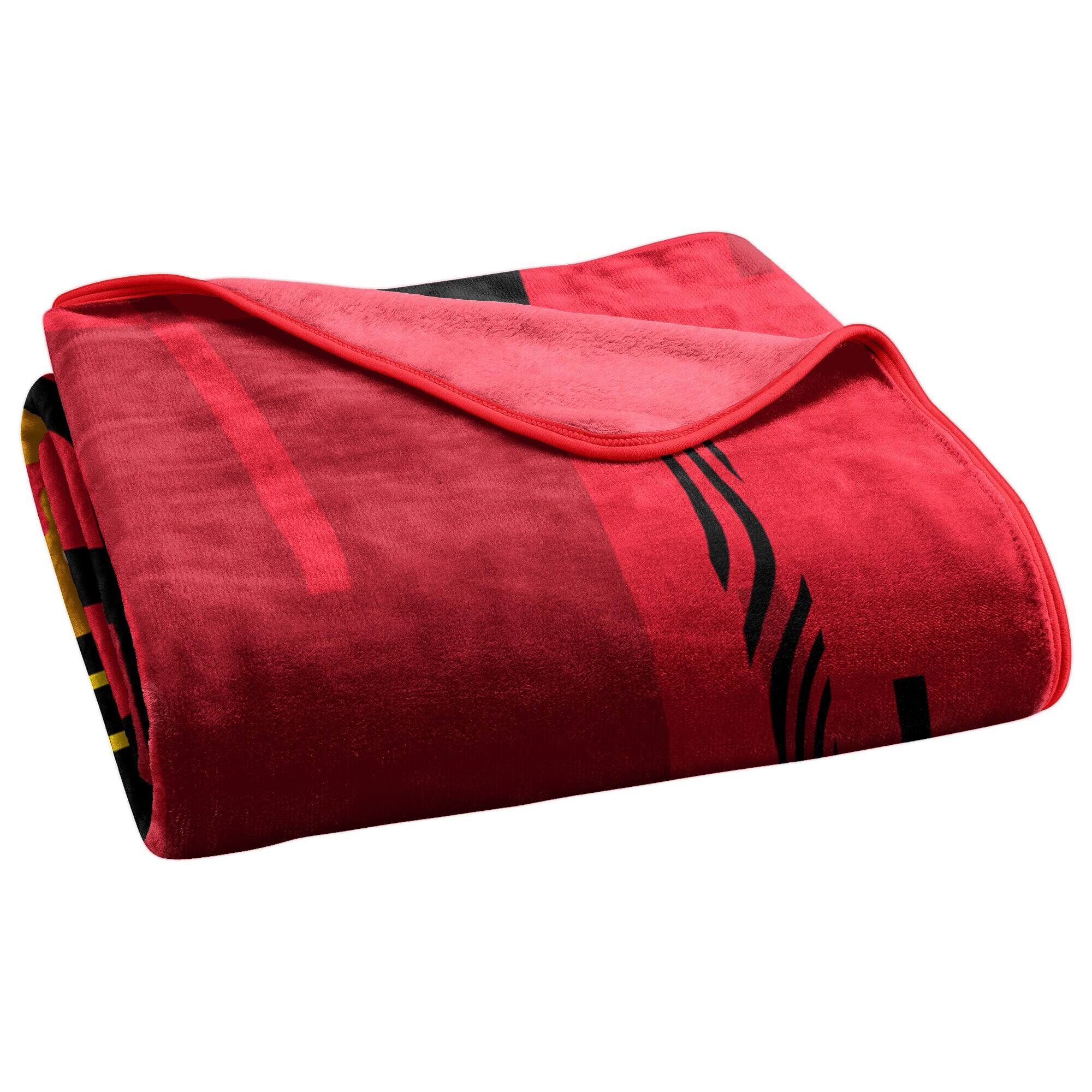 Alt View 3. Northwest - Chicago Blackhawks 50" x 60" Digitize Raschel Throw Blanket - Red.