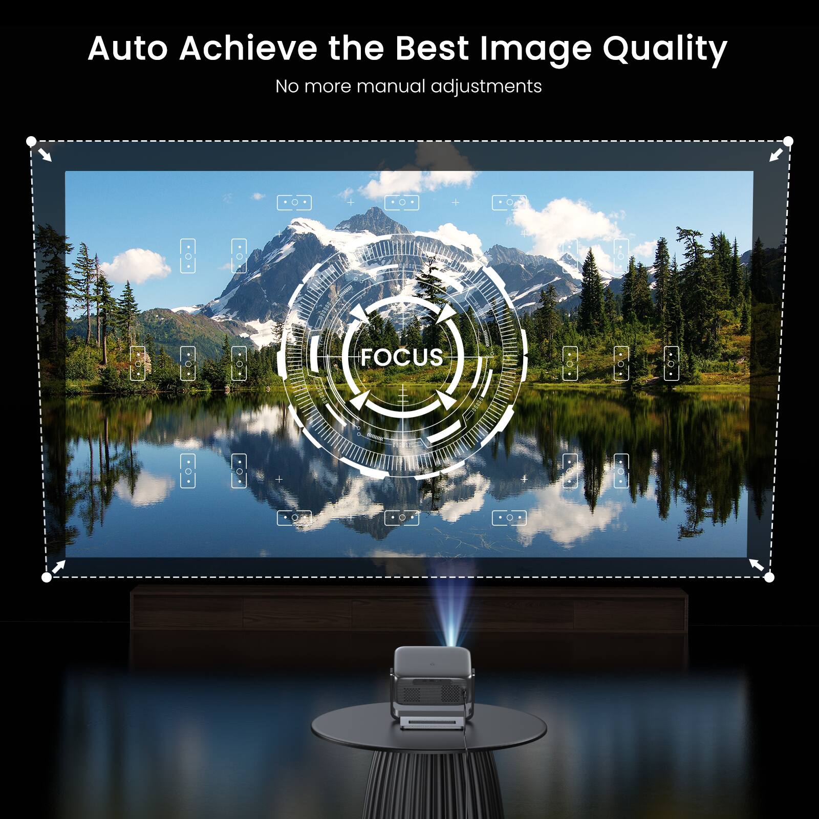 Auto Achieve the Best Image Quality  
No more manual adjustments
