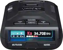 Front. Uniden - R3BLK DSP Long Range Radar and Laser Detector Detector - Matte Black.