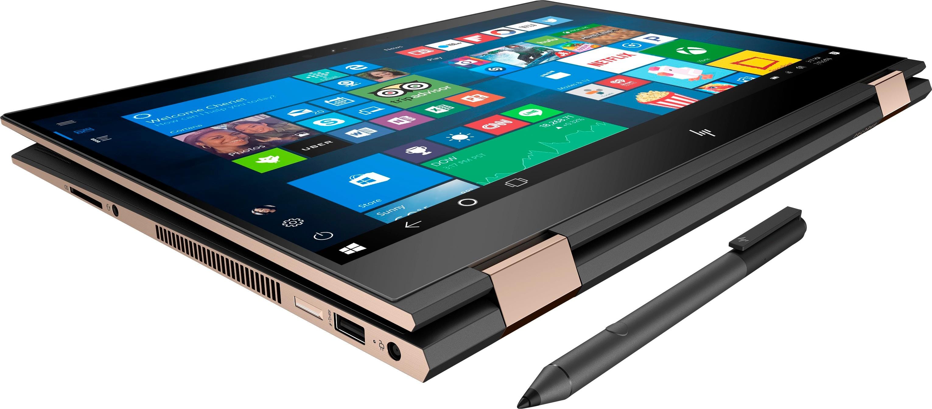 Alt View 13. HP - Spectre x360 2-in-1 15.6" 4K Ultra HD Touch-Screen Laptop - Intel Core i7 - NVIDIA GeForce MX150 - 512GB SSD.