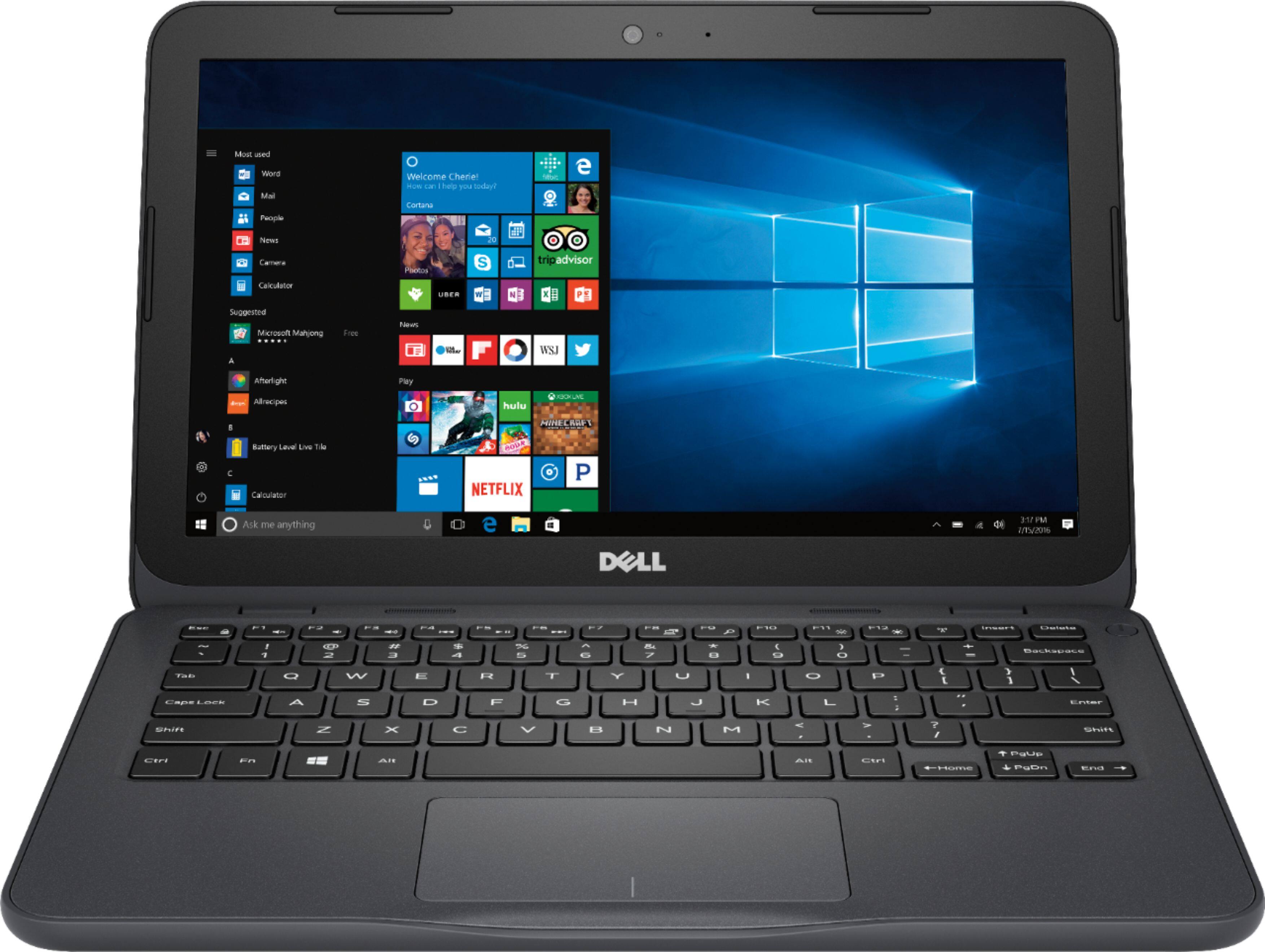 Alt View 11. Dell - Inspiron 11.6" Laptop - AMD A6 - 4GB Memory - 32GB eMMC Flash Memory.