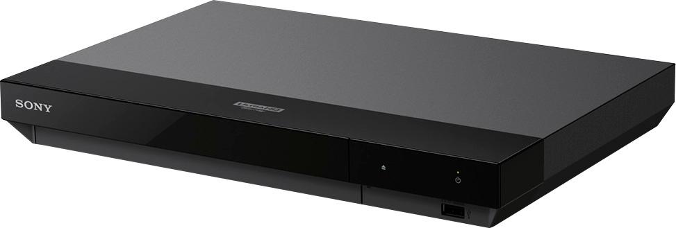 Left View: Sony - Streaming 4K Ultra HD Hi-Res Audio Wi-Fi Built-In Blu-Ray Player - Black