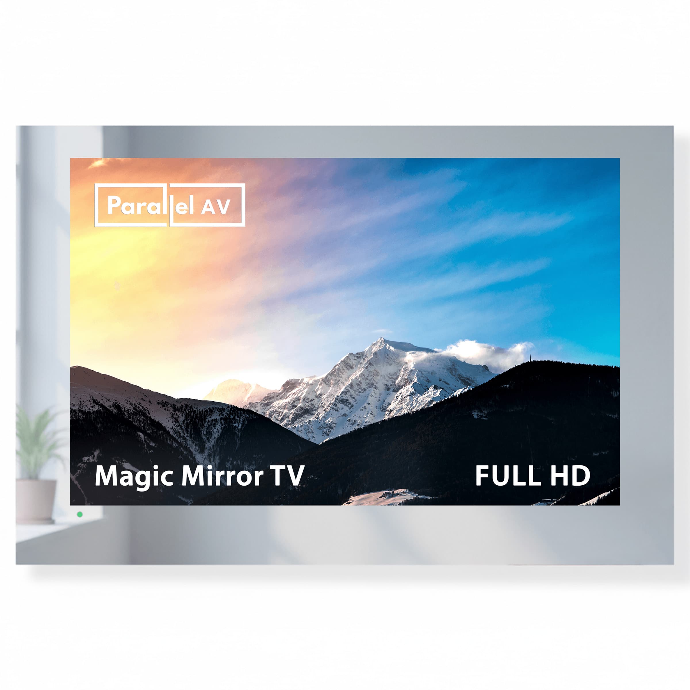 ParallelAV - 24” Magic Mirror Smart Series TV, Full HD, IP65 Waterproof, (Wall Mount)
