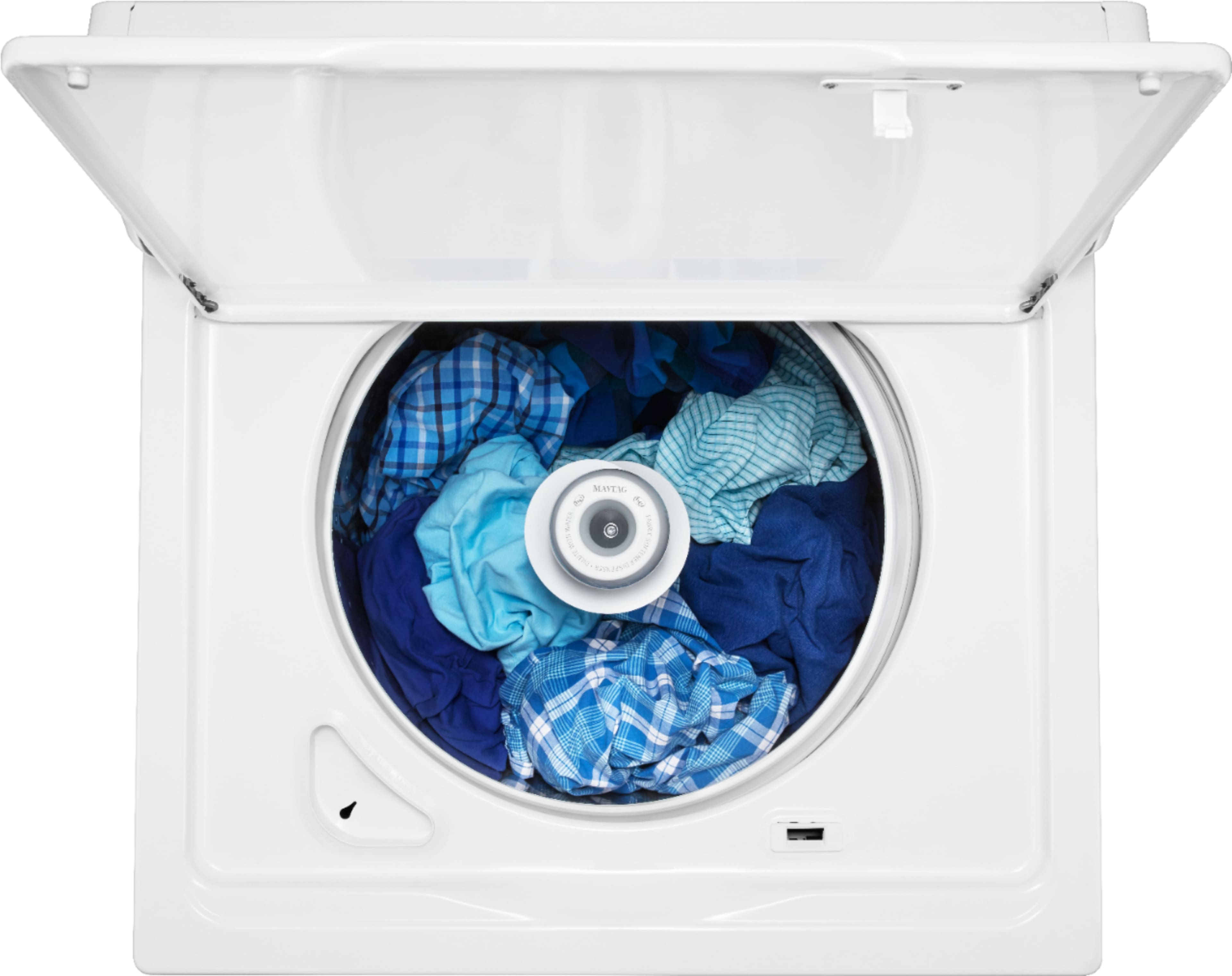 Alt View 17. Maytag - 3.8 Cu. Ft. High Efficiency Top Load Washer with PowerWash Agitator - White.