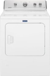 Maytag - 7 Cu. Ft. Electric Dryer with Wrinkle Control Option - White - Front_Zoom