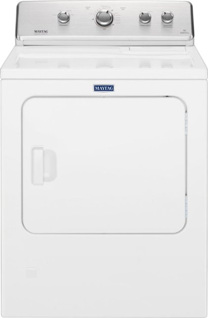Front Zoom. Maytag - 7 Cu. Ft. 12-Cycle Electric Dryer - White.