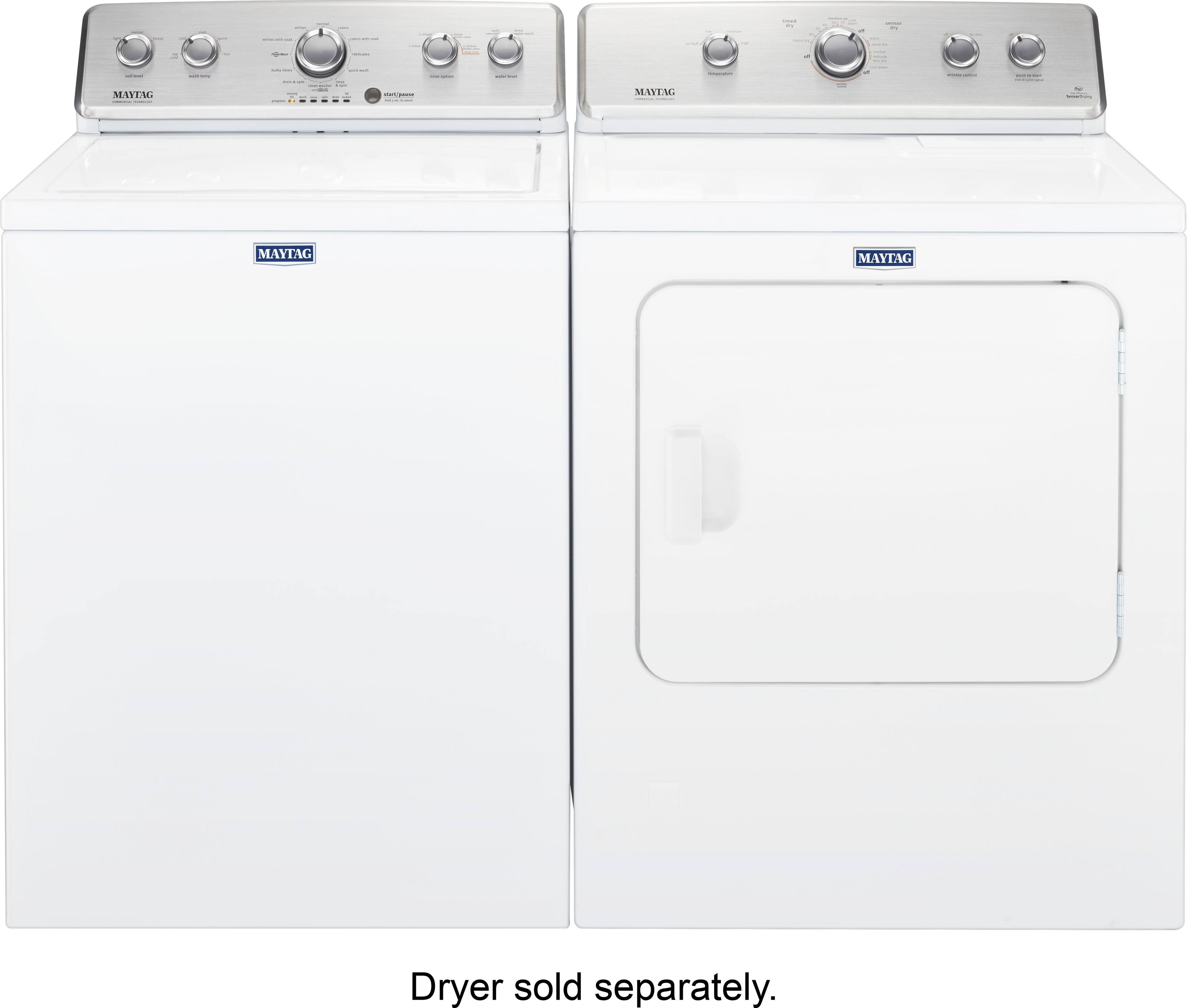 Alt View 15. Maytag - 7 Cu. Ft. Gas Dryer with Wrinkle Control Cycle - White.