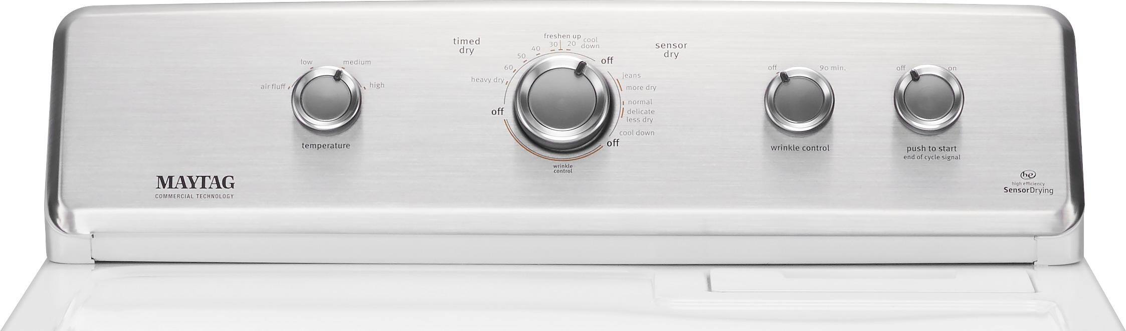 Alt View 1. Maytag - 7 Cu. Ft. Gas Dryer with Wrinkle Control Cycle - White.
