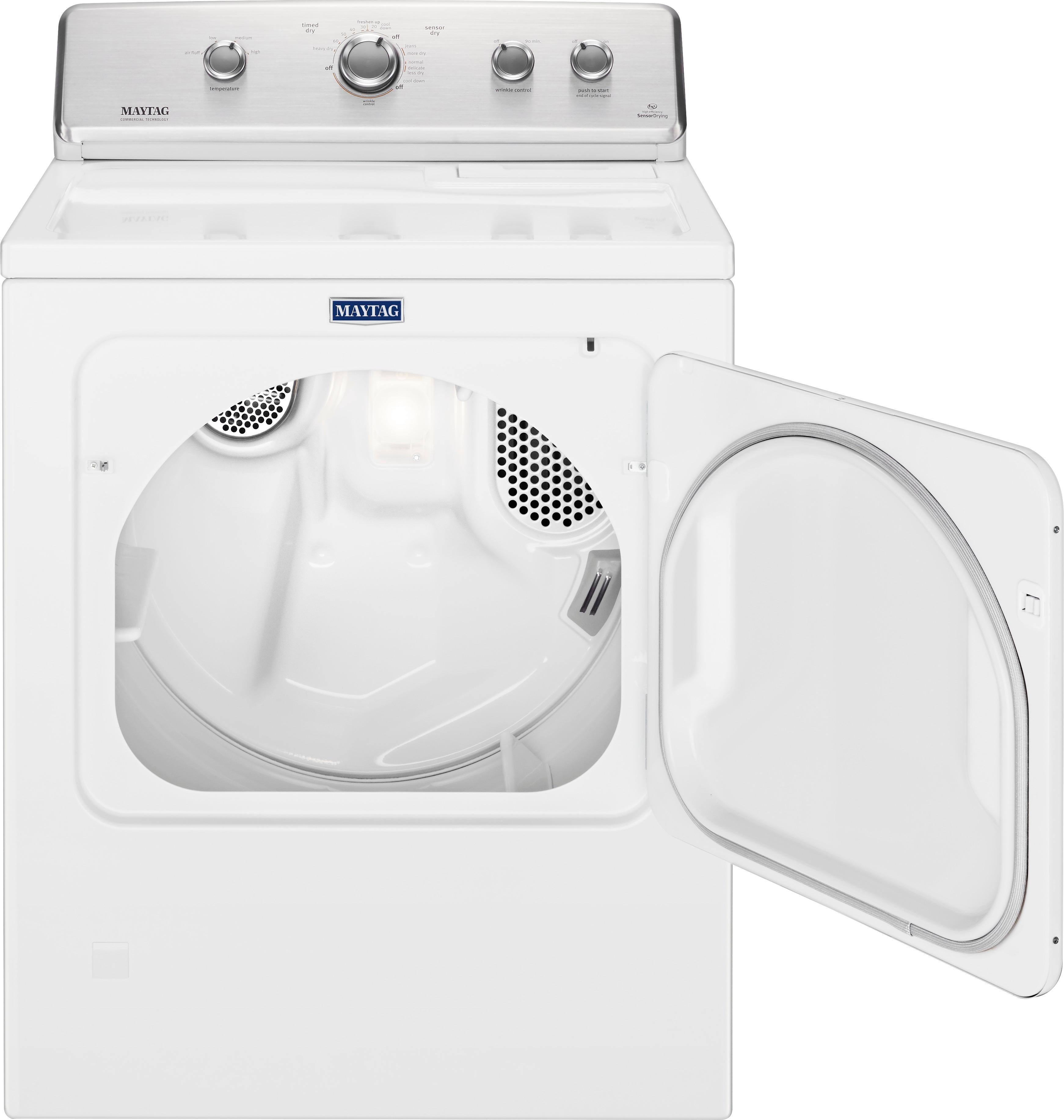 Alt View 2. Maytag - 7 Cu. Ft. Gas Dryer with Wrinkle Control Cycle - White.