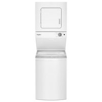 Whirlpool - 1.6 Cu. Ft. Top Load Washer and 3.4 Cu. Ft. Electric Dryer with Smooth Wave Stainless Steel Wash Basket - White - Front_Zoom
