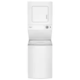 Whirlpool - 1.6 Cu. Ft. Top Load Washer and 3.4 Cu. Ft. Electric Dryer with Smooth Wave Stainless Steel Wash Basket - White
