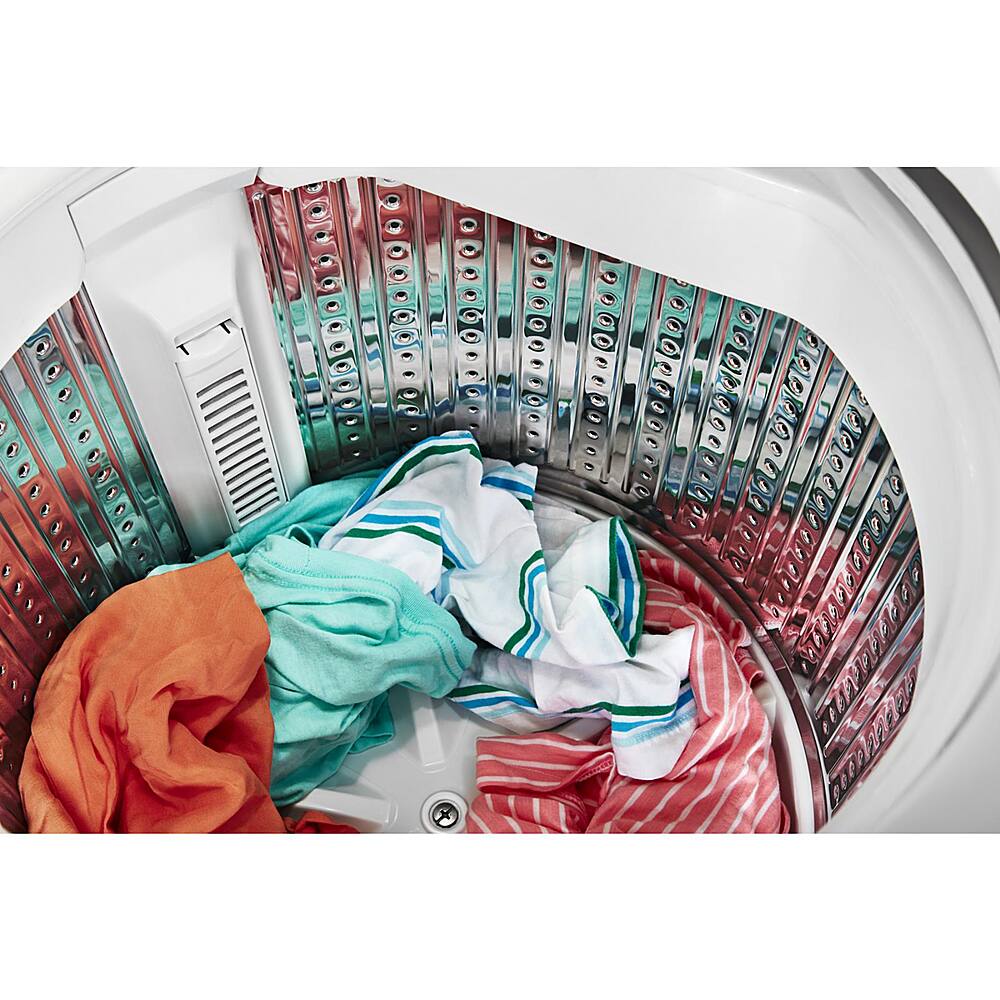 Alt View 12. Whirlpool - 1.6 Cu. Ft. Top Load Washer and 3.4 Cu. Ft. Electric Dryer with Smooth Wave Stainless Steel Wash Basket - White.