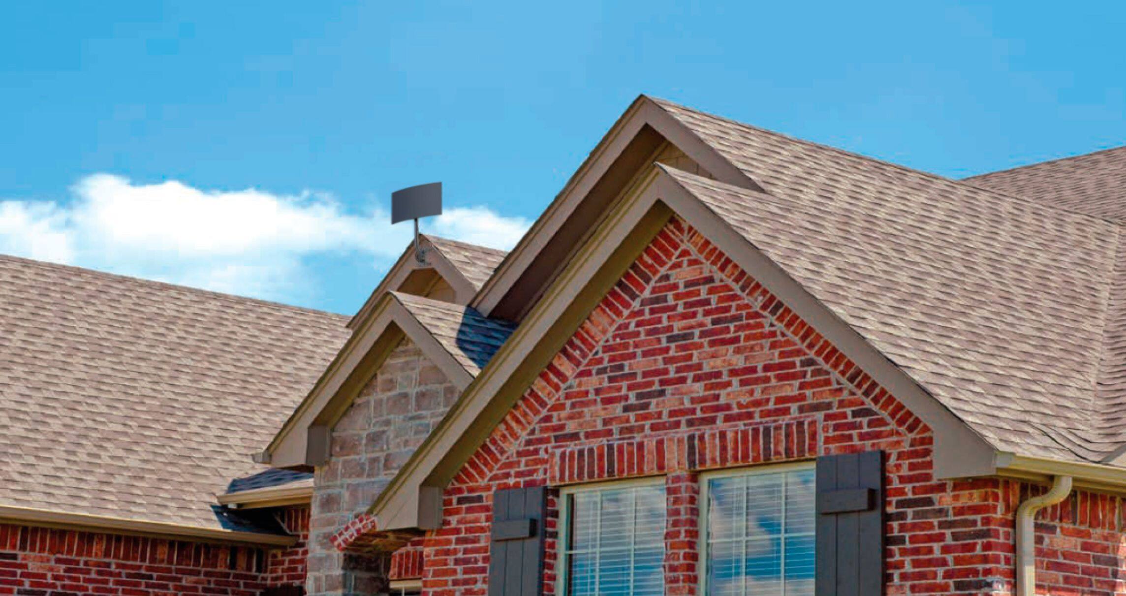 Alt View 17. Mohu - Sail Amplified Outdoor Multi-Directional HDTV Antenna 75-Mile Range - Dark Gray.