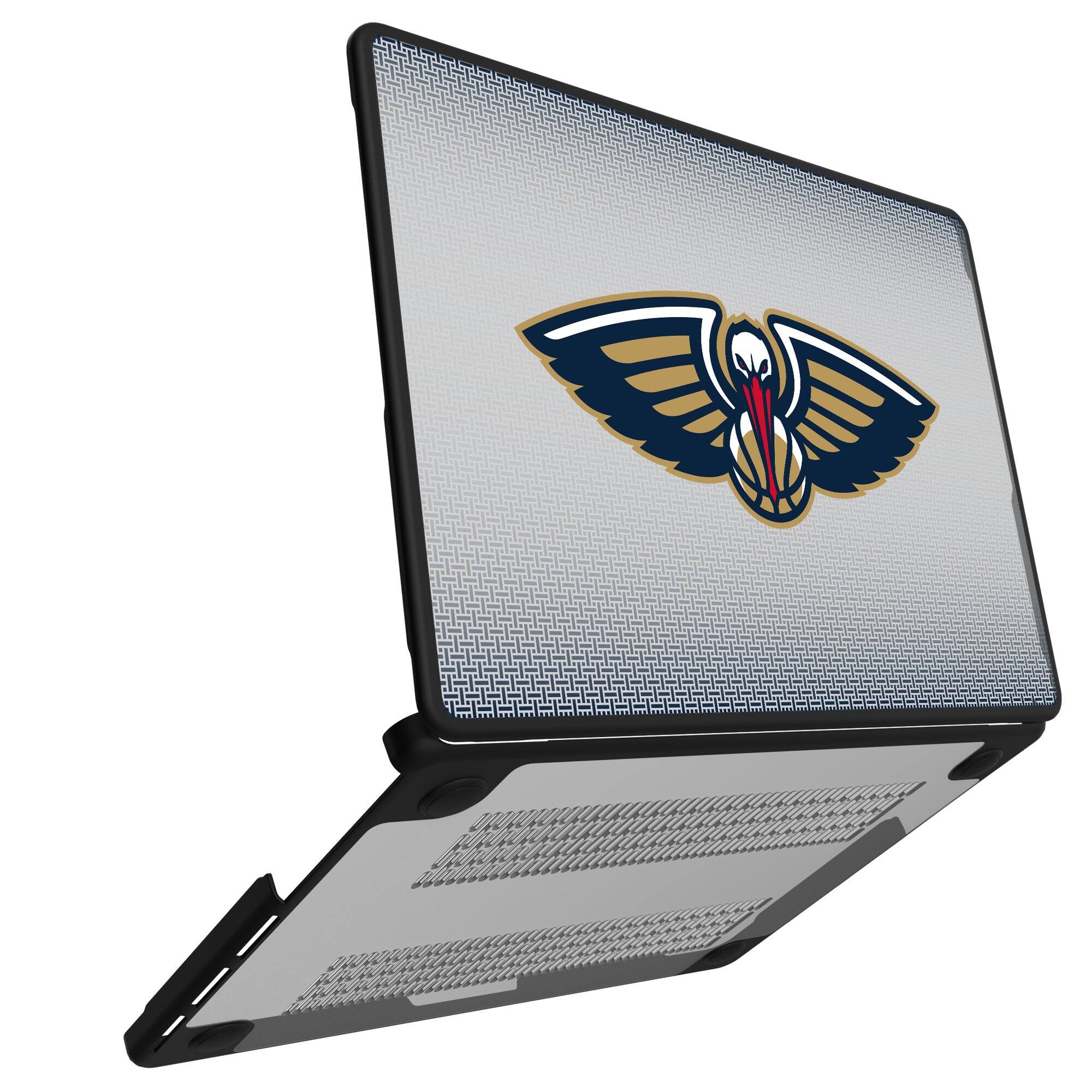 Alt View 1. Keyscaper - New Orleans Pelicans Linen MacBook Case - Multicolor.