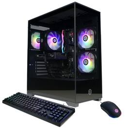 CyberPowerPC - Gaming Desktop - AMD Ryzen 5 8400F - NVIDIA GeForce RTX 5060 Ti 8GB - 16GB DDR5 - 1TB PCIe 4.0 SSD - Black