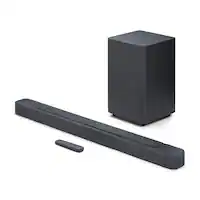 JBL - 2.1 Channel Soundbar with Wireless Subwoofer - Black - Front_Zoom