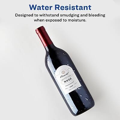 Water Resistant  
Designed to withstand smudging and bleeding when exposed to moisture.  
N955