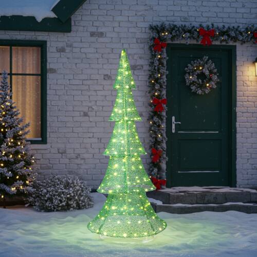 Alt View 3. Winado - 6 FT Lighted Christmas Tree Decorations with LED Light for Indoor/Outdoor Party Decoration - Green.