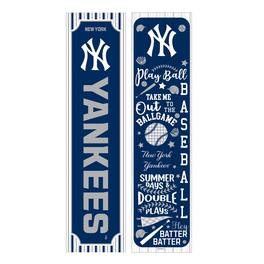 Evergreen Enterprises - New York Yankees 47" Double-Sided Spring Seasonal Porch Leaner Sign - Multicolor