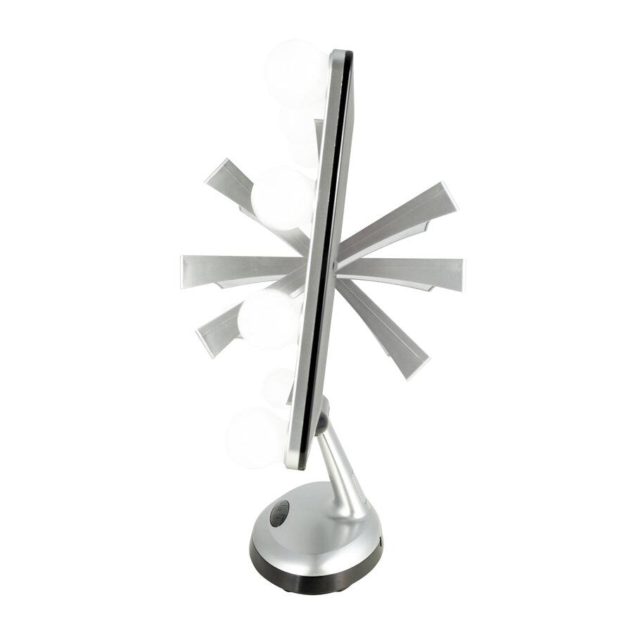 Alt View 5. Zadro - Zadro Melrose Hollywood Lighted Makeup Mirror with Bluetooth & Magnification - Silver.