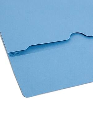 Alt View 2. Smead - Recycled File Pocket, 2" Expansion, Letter Size, Blue, 10/Box - Blue.