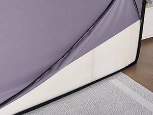 Alt View 7. Bestier - Compressed Bed with No Assembly Required, 3-Step Setup & Knitted Fabric Design - black.