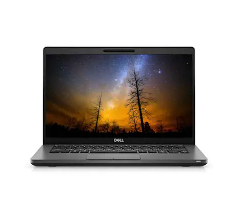 Front. Dell - Dell Latitude 5400 Touchscreen Laptop (Intel core i5-8365U, 16GB RAM, 256GB SSD, Windows 11 Pro) - Black.
