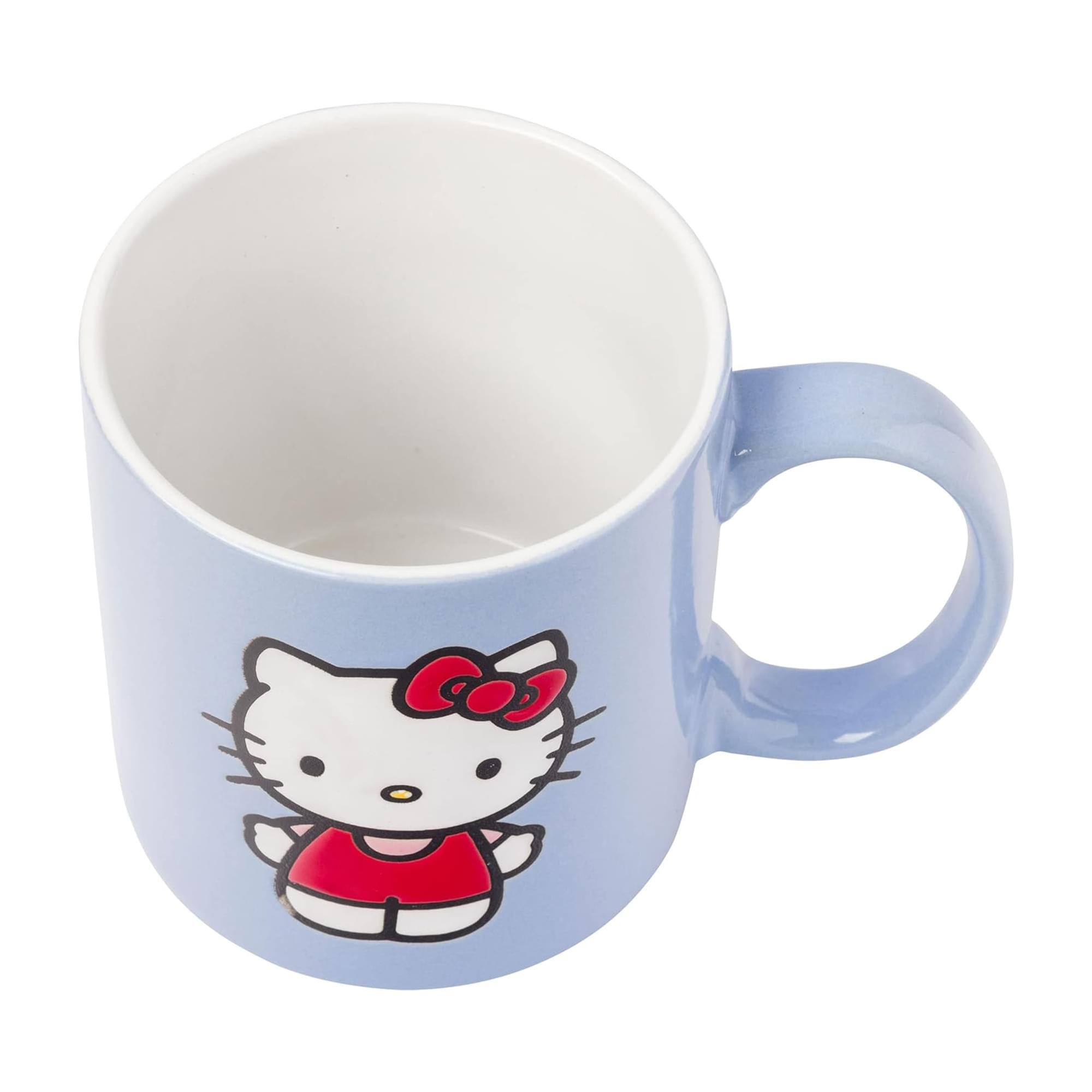 Alt View 10. Silver Buffalo - Sanrio Hello Kitty 20oz Wax Resist Ceramic Mug - Blue.