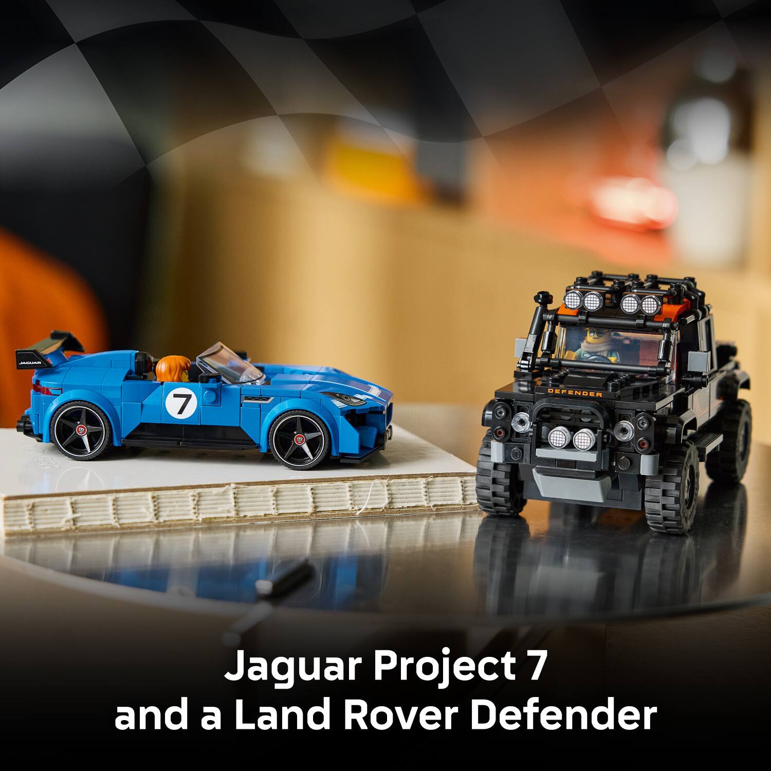 TAF - 9 7  
UEFENDER Jaguar Project 7 and a Land Rover Defender