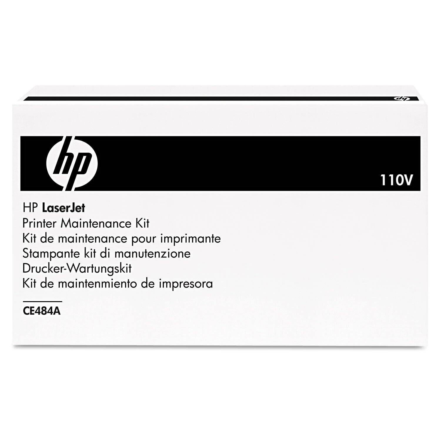 HP LaserJet Printer Maintenance Kit  
Kit de maintenance pour imprimante  
Stampante kit di manutenzione  
Drucker-Wartungskit  
Kit de mantenimiento de impresora  

110V  
CE484A