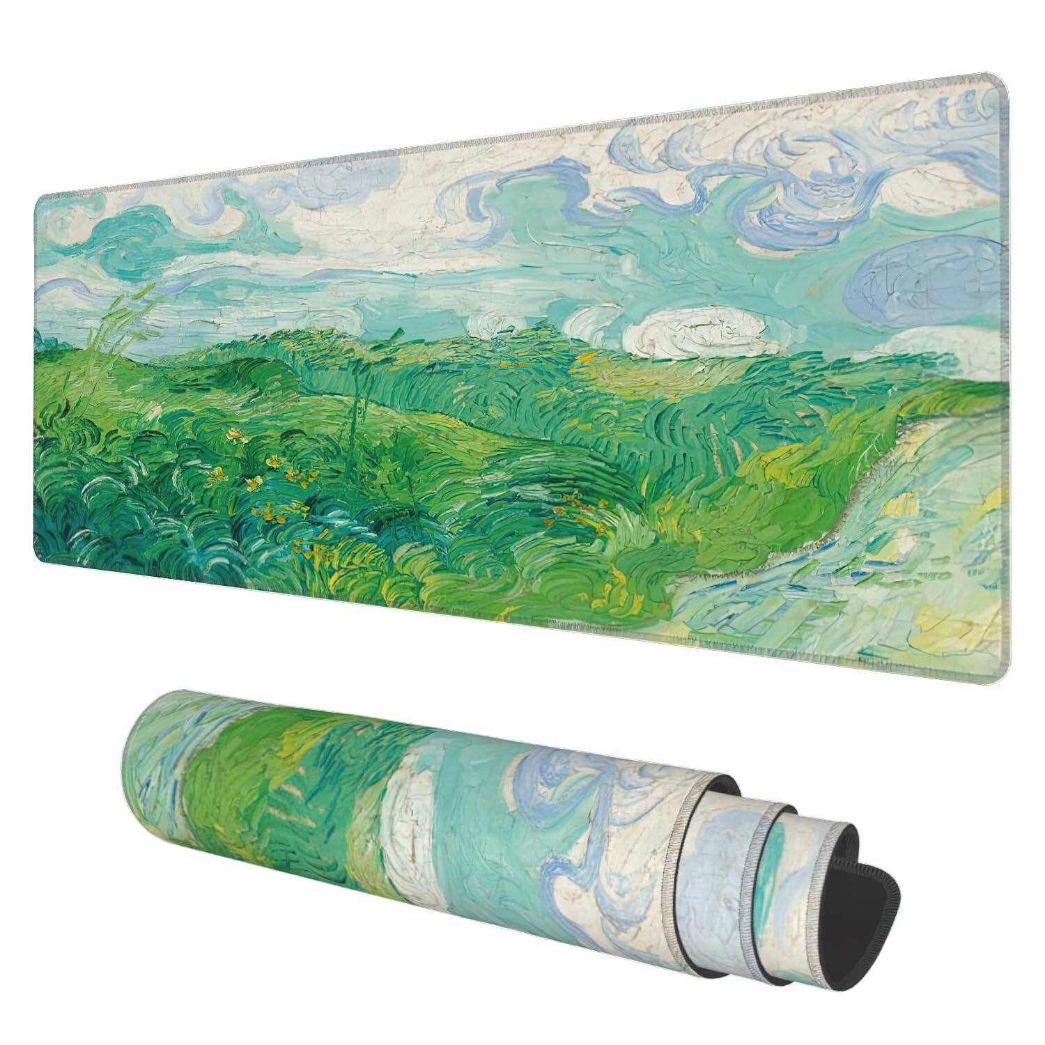 Field Landscape Oil Painting-15.7" x 35.4"