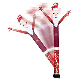 Sporticulture - Virginia Tech Hokies Santa Claus Inflatable Crazy Sports Fan - Red
