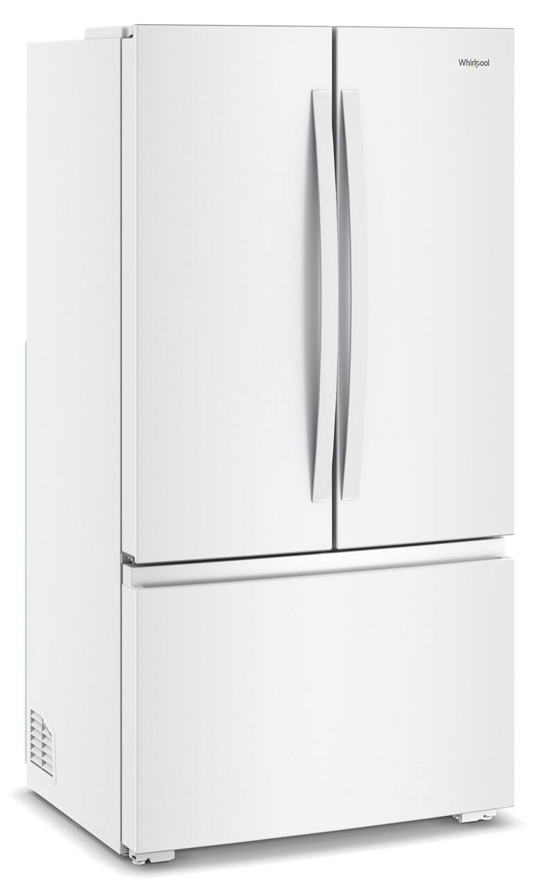 Alt View 7. Whirlpool - 24 Cu. Ft. 3-Door French Door Counter Depth Refrigerator - White.