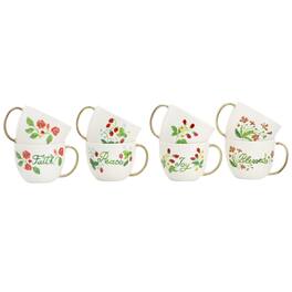 Gibson - Home Inspired Gardens 8 Piece 17.5 Ounce Ceramic Assorted Mug Set - Assorted Colors