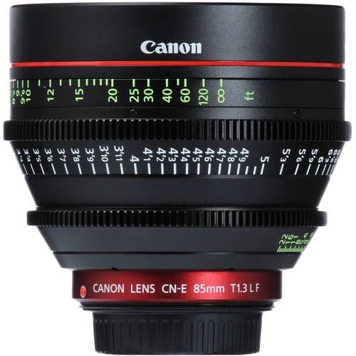 Canon  
000 I 12 15 20 25 30 40 60 I 120 I 8 ft  
3 3 3 3'1 3'1 3'7 3'8 3'9 5'5 9,  
4 4'1 4'2 4'3 4'4 4'5 4'6 4'7 8 4'8 4'9 5 5'w 5 5'e 6  
S Ne Iulelaoa  
CANON LENS CN-E 85mm T1.3LF